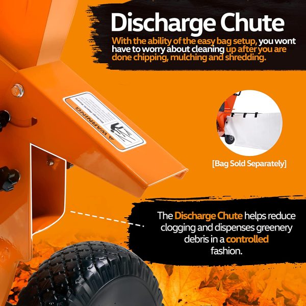 Super Handy GUO019 Wood Chipper Shredder Mulcher Ultra Heavy Duty 7HP 3 in 1 Multi-Function 3  Max Capacity New For Cheap - Image 5