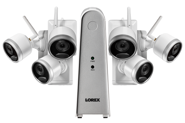 Lorex LWF2080W-66 Wire Free Battery Two-Way Audio 6 Camera 6 Channel Indoor Outdoor Security Surveillance Open Box For Discount