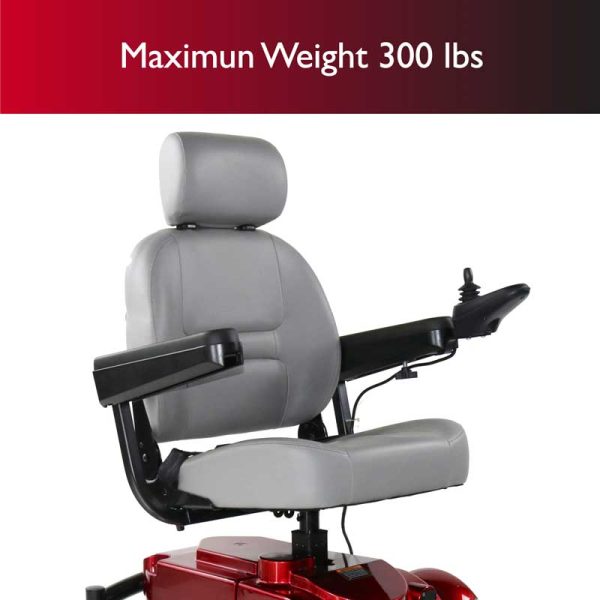Zip r Mantis Long Range Heavy Duty Power Wheelchair Blue New Hot on Sale - Image 5