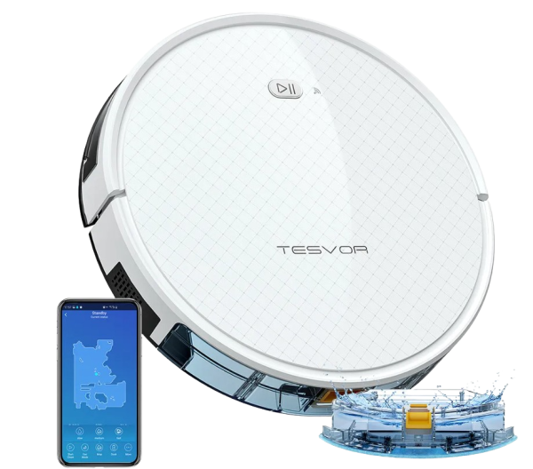 Tesvor X500 Pro Wi-Fi Smart Robot Vacuum and MOP Cleaner New Supply