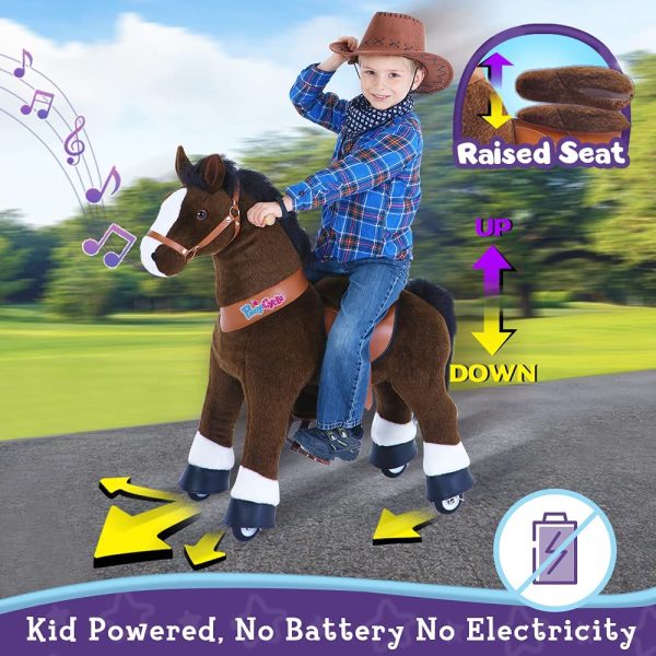 PonyCycle Ux421 Ride On Horse Chocolate Medium New Discount - Image 4