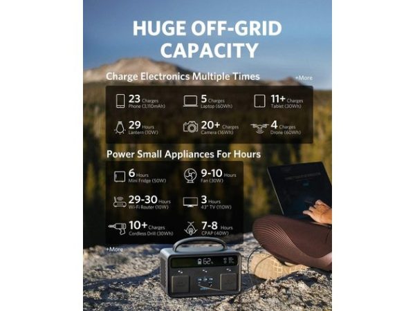 Anker 533 389WH 300W PowerHouse Portable Power Station Manufacturer RFB Hot on Sale - Image 2