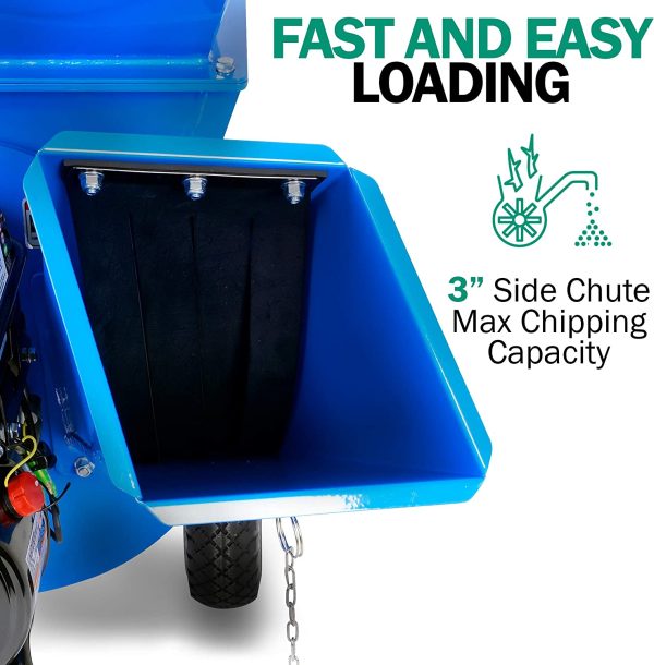 Landworks GUO009 7HP 3 in 1 Multi-Function 3  Inch Max Capacity Wood Chipper Shredder Mulcher New Online now - Image 5