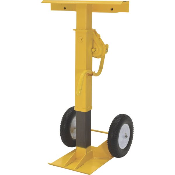 Vestil CJ-BEAM-SN Steel Stabilizing Jack with Solid Foam Wheels 50,000 Lb. Capacity Yellow New Online Hot Sale - Image 3
