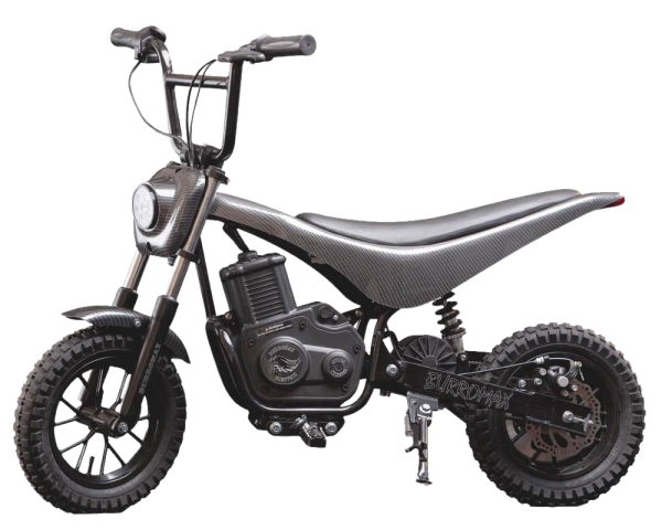 Burromax TT350R 24V 350W Kids Off Road Electric Ride On Mini Pocket Dirt Bike Black New Online Hot Sale