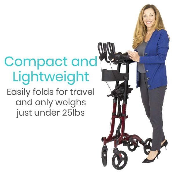 Vive Health MOB1033RED Upright Walker Red New Sale - Image 4