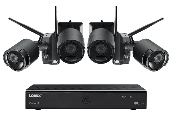 Lorex LWF2080B-64 Wire Free Battery Two-Way Audio 4 Camera 6 Channel Indoor Outdoor Security Surveillance System Open Box For Cheap
