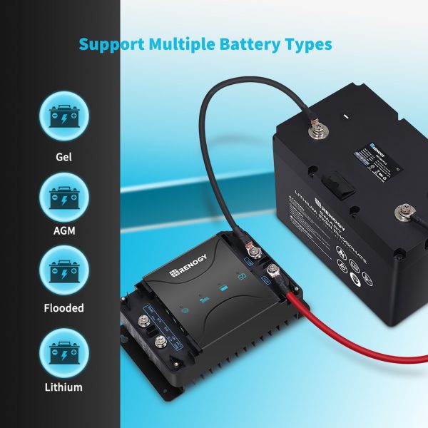 Renogy RBC30D1S-US DCC30S 12V 30A Dual Input DC-DC On-Board Battery Charger with MPPT New Hot on Sale - Image 5
