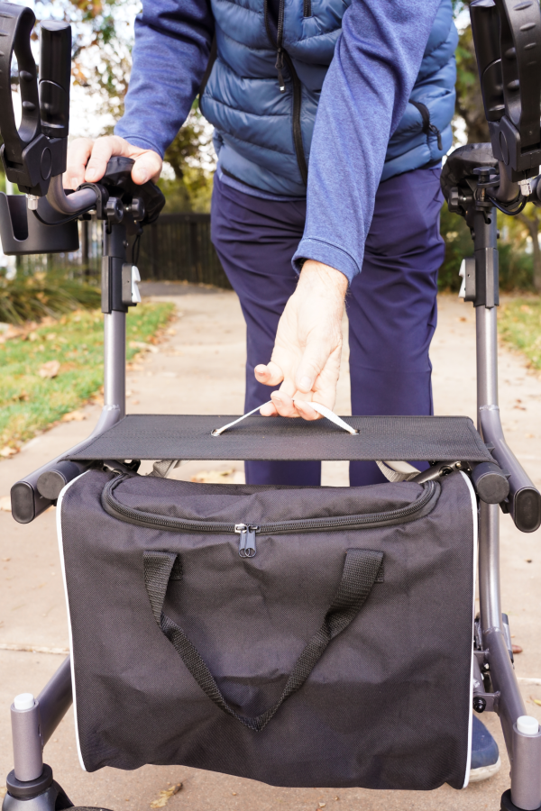 Journey UPWalker EZ Lite Backsaver Rollator Folding Tool-Free Walker with 4 Wheels I100EZ1A1 New Fashion - Image 4